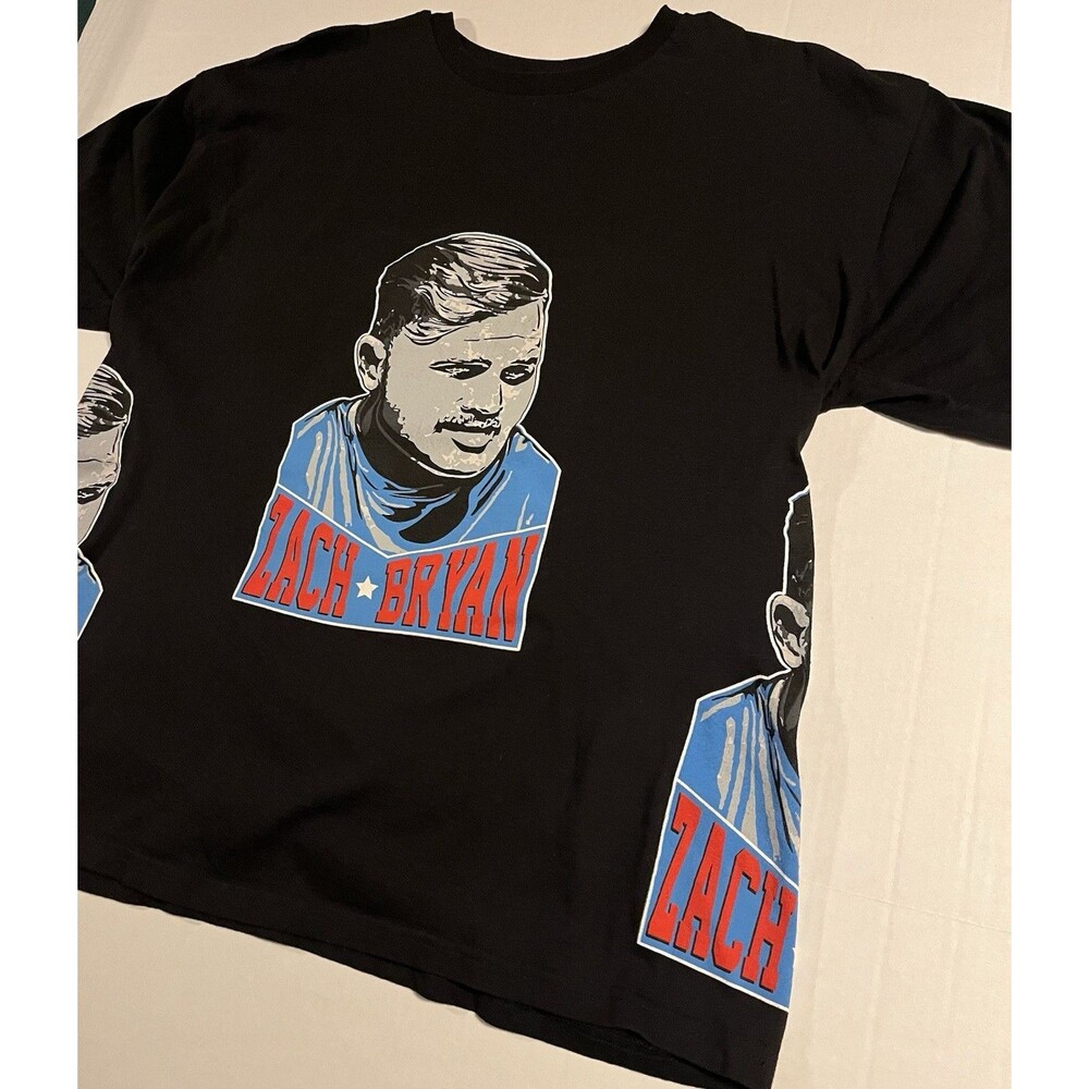 Zach Bryan Double Sided Country Music Concert Tour Album T-Shirt Tee XL Black - Picture 2 of 8